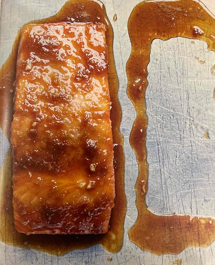 Salmon in Maple Sirup Soja Marinade