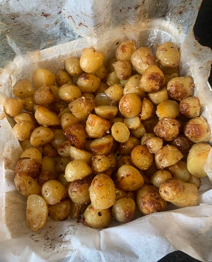 Deena’s Garlic Parsley Potatoes 