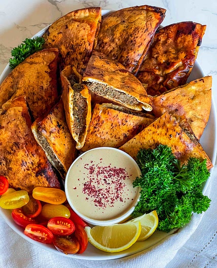 Arayes Meat Stuffed Pitas
