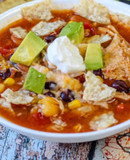 Crock pot enchilada soup