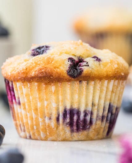 Healthy Blueberry Banana Muffins