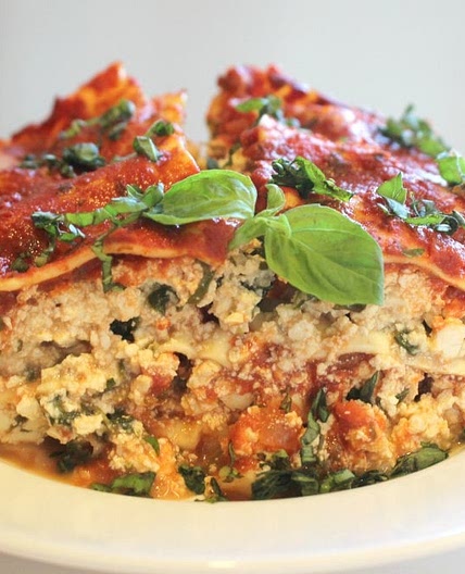 Tofu-Spinach Lasagna