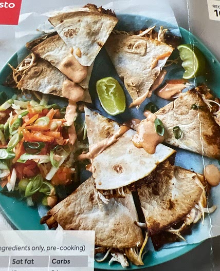 Chicken and Black Bean Quesadillas with Zesty Slaw