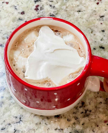 Slow Cooker Peppermint Hot Chocolate 