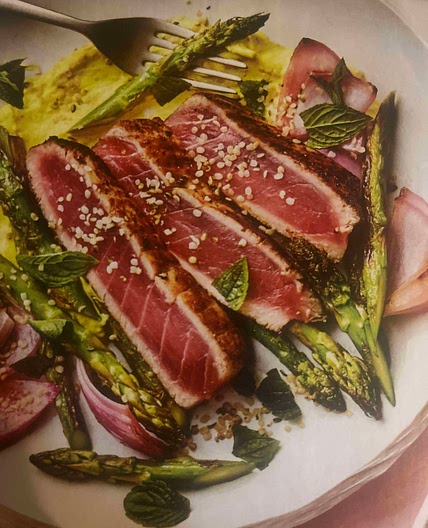 Tuna Steaks with Turmeric Dressing