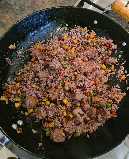 Blueberry Pesto Fried Rice