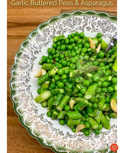 Garlic Buttered Peas & Asparagus