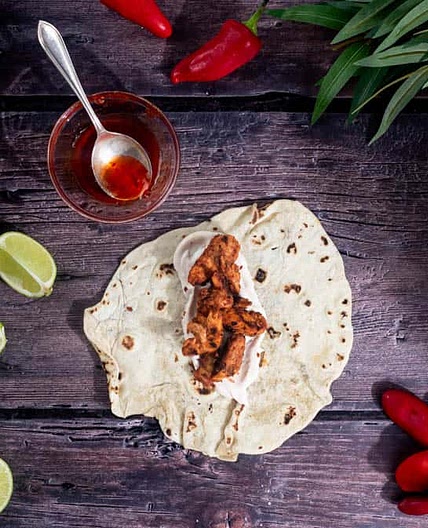 Peri Peri Chicken Wraps With Homemade Seasoning