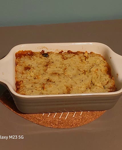 Single serve vegan Shepard's pie