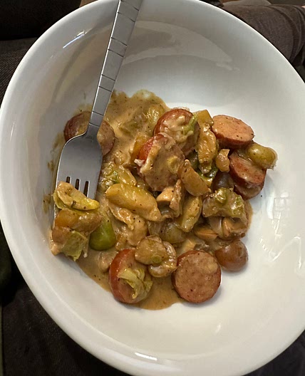 Kielbasa skillet dinner 