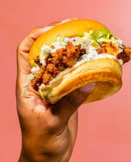 Buffalo Pickle-Brined Fried Chicken Sandwiches