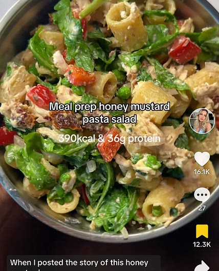Honey Mustard Pasta Salad 