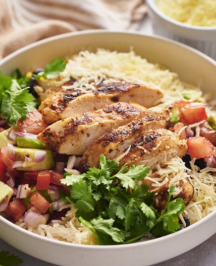 Chicken Taco Rice Bowl