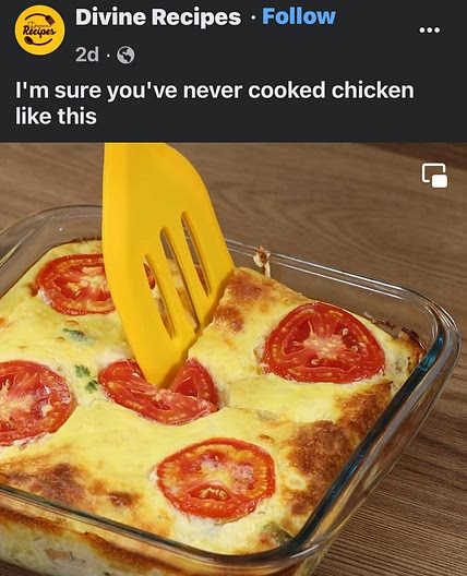Baked chicken & herbed cheese 