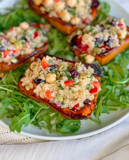 Quinoa-Stuffed Honeynut Squash