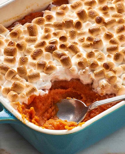 Sweet Potato Casserole with Marshmallows