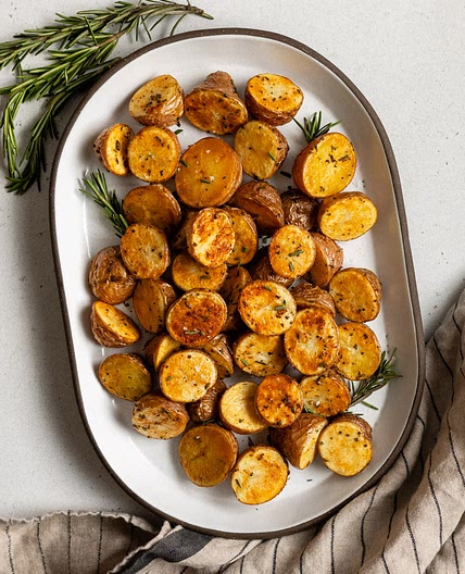 Crispy Oven-Roasted Red Mini Potatoes with Rosemary
