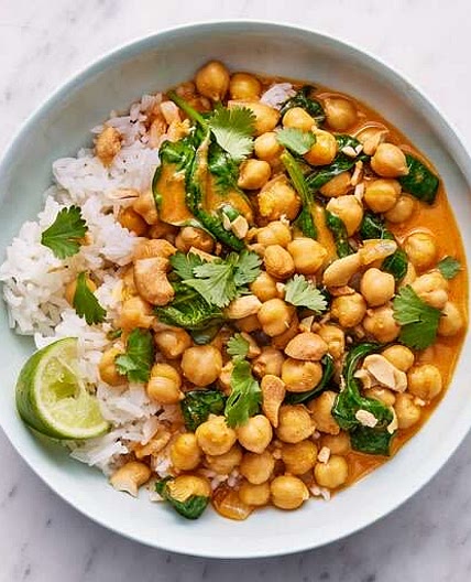 Coconut chickpea curry