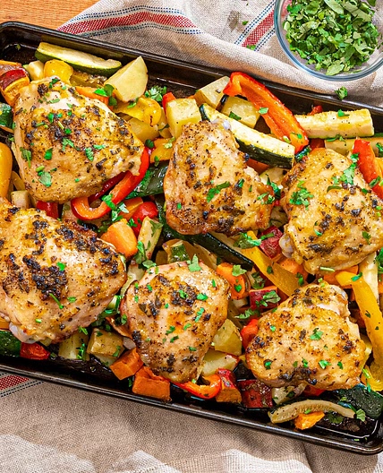 Lemon Herb Chicken with Roasted Vegetables