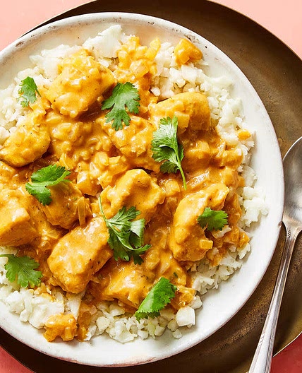 Butter Chicken with Cauliflower Rice