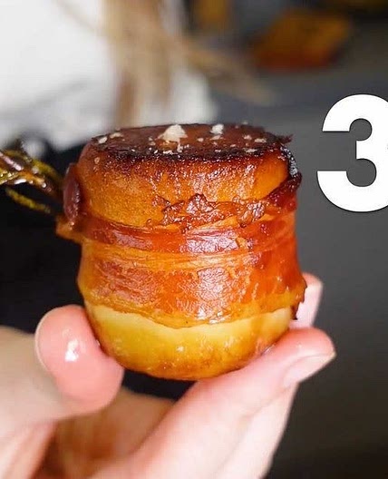 Bacon Wrapped Potato Fondants