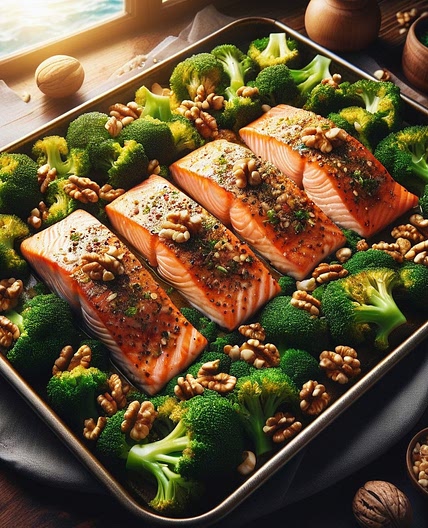 Anti-Inflammatory Salmon with Regenerating Broccoli
