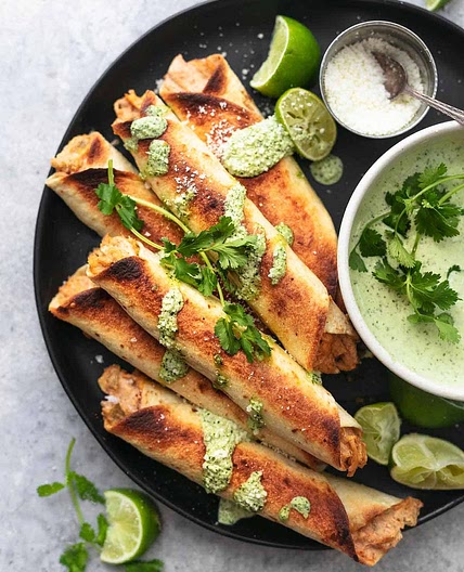Instant Pot Cheesy Chicken Taquitos