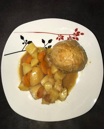 Paupiettes de veau, carottes et pommes de terre