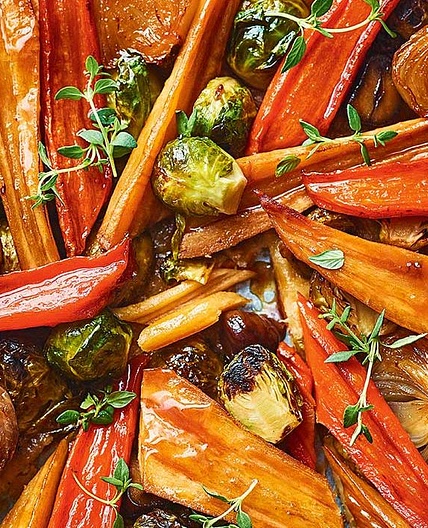 Christmas veggie tarte tatin