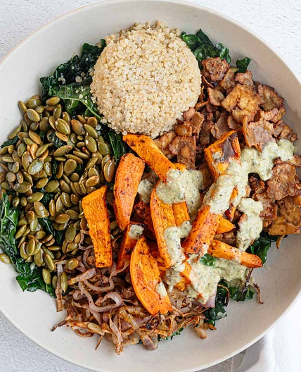 Sweet Potato Tofu Bowl