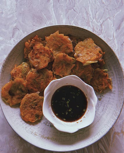 vegan korean pancakes bites