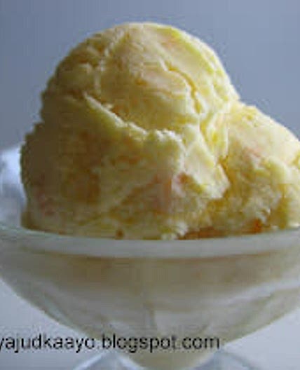Sweet Corn with Cheese Ice Cream