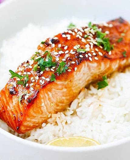 Ginger Garlic Baked Salmon