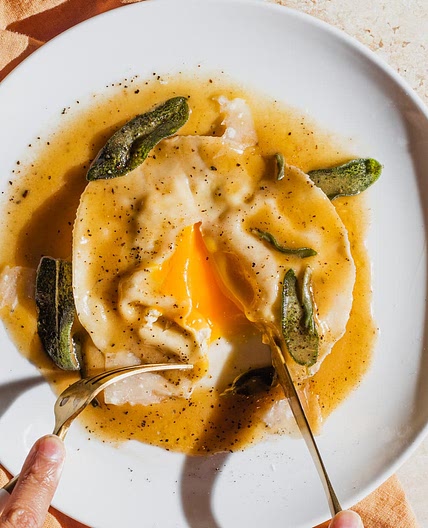 Egg Yolk Ravioli (Raviolo al Uovo)