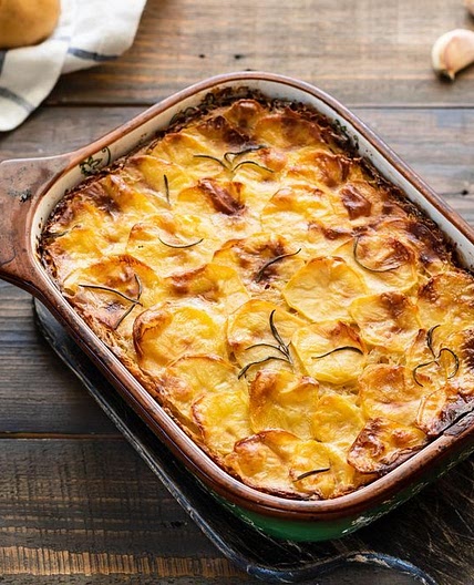 Kalorienarmer Kartoffel-Auflauf