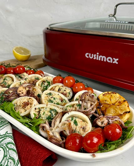 Grilled Stuffed Calamari