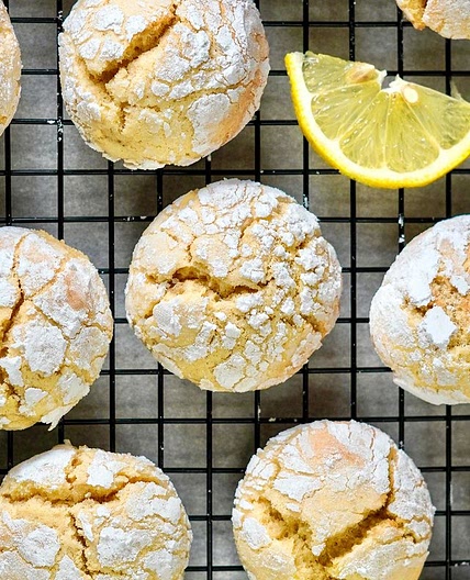 🍋🍪Lemon crinkle cookies