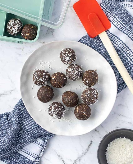Coconut And Chocolate Bliss Balls