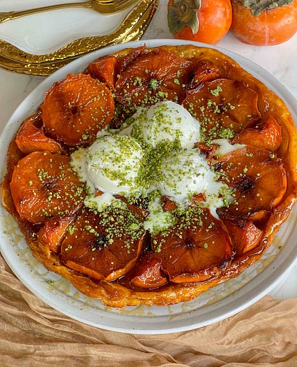 Persimmon Tart Tatin