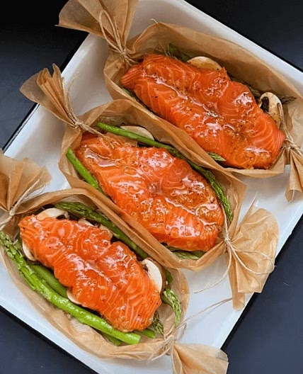 SALMON IN A BOAT