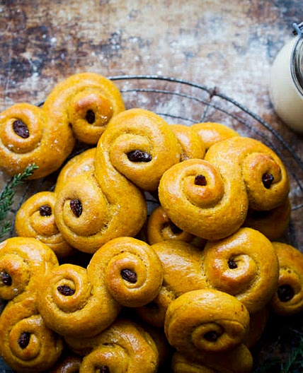 Swedish Saffron Buns (Lussebullar)