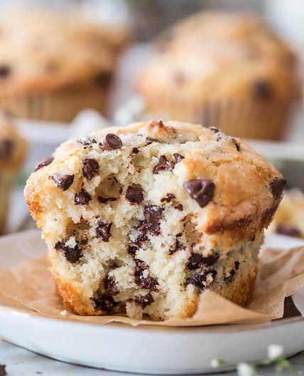 No-Egg Chocolate Chip Muffin