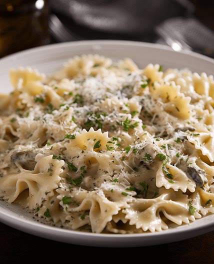 Creamy Truffle Mushroom Farfalle