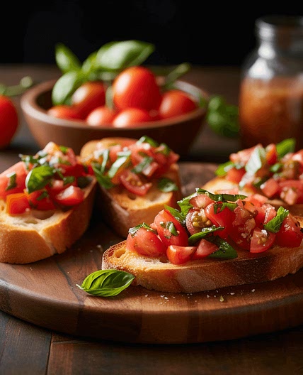 Bruschetta al Pomodoro e Basilico