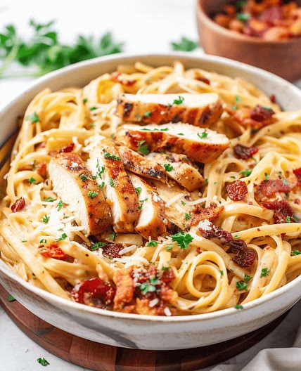 Creamy Cajun Chicken Pasta with Sun-Dried Tomatoes