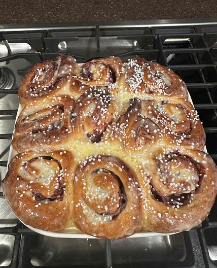 Lingonberry Cardamom Rolls