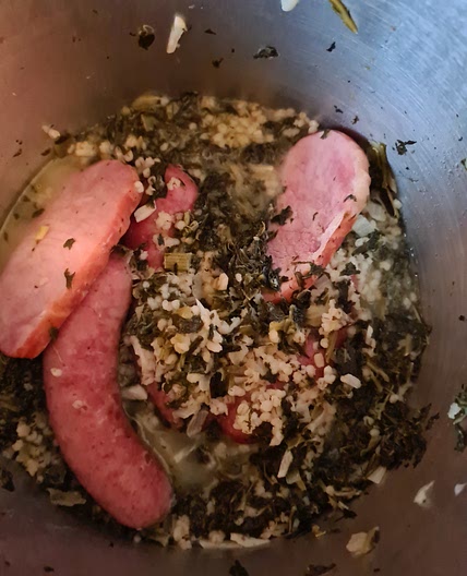Grünkohl mit Graupen, Kassler und Kohlwurst
