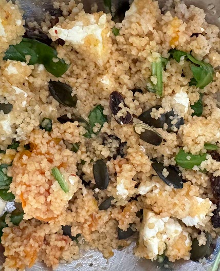 Feta Pumpkin Couscous Salad 