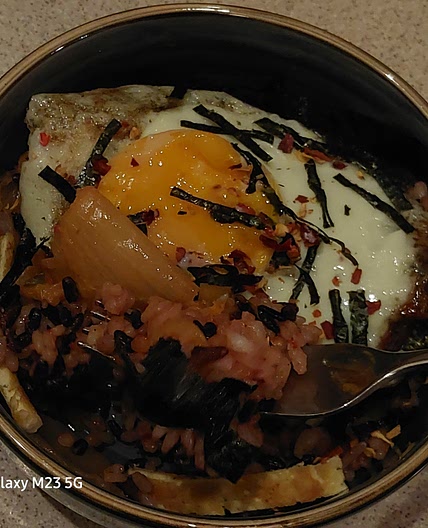 10 minute kimchi fried rice