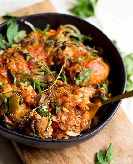 Slow Cooker or Instant Pot Chicken Cacciatore